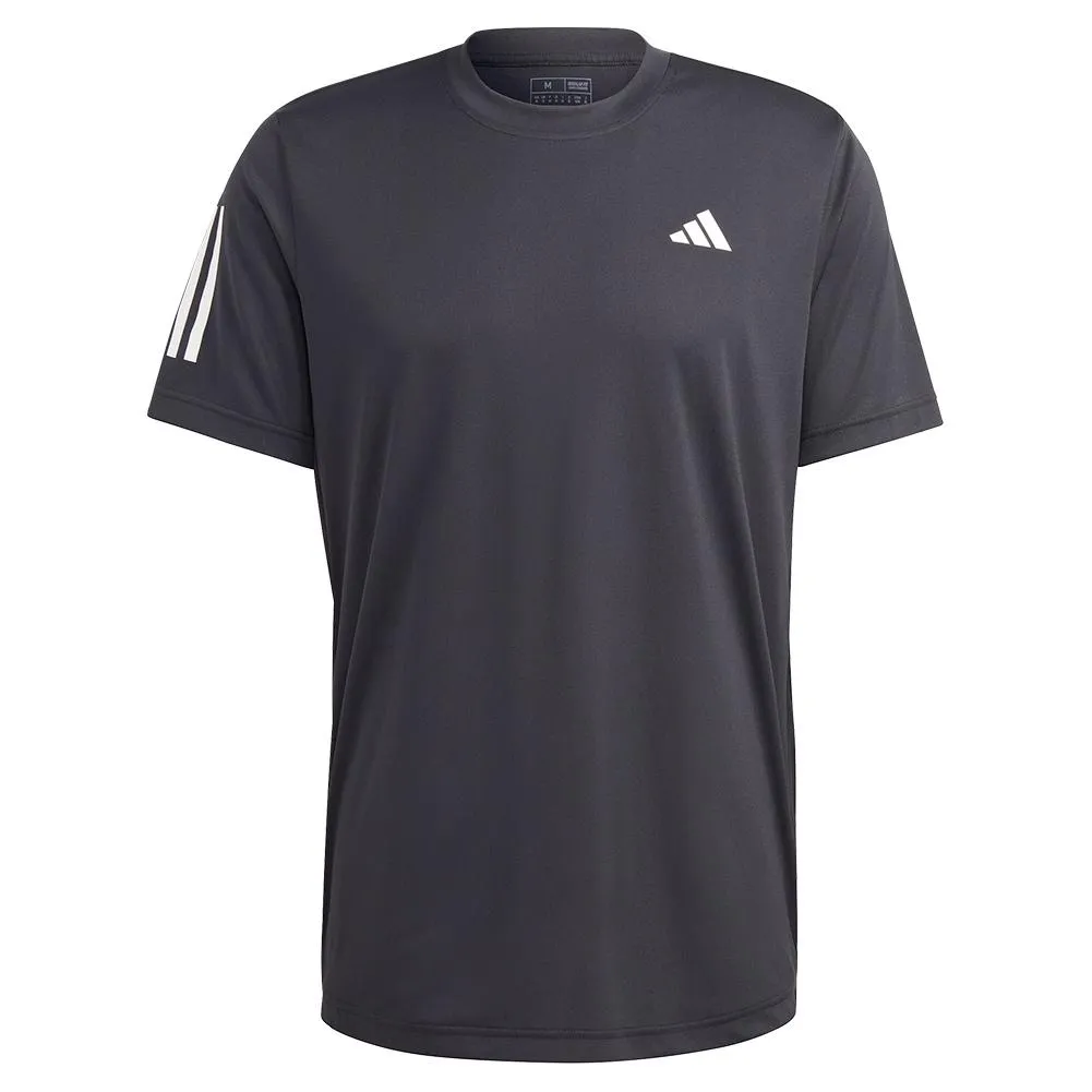 Men's Club 3-Stripe Tennis Top Black