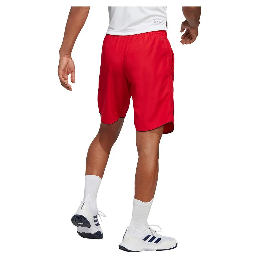 Men's Club 9 Inch Tennis Shorts Better Scarlet