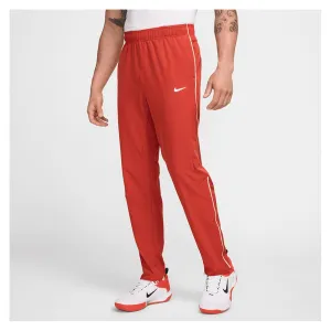 Mens Dri-Fit Advantage Tennis Pants Dragon Red and White