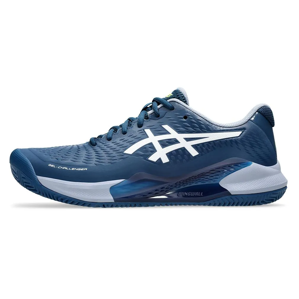 Mens Gel-Challenger 14 Clay Tennis Shoes Mako Blue and White