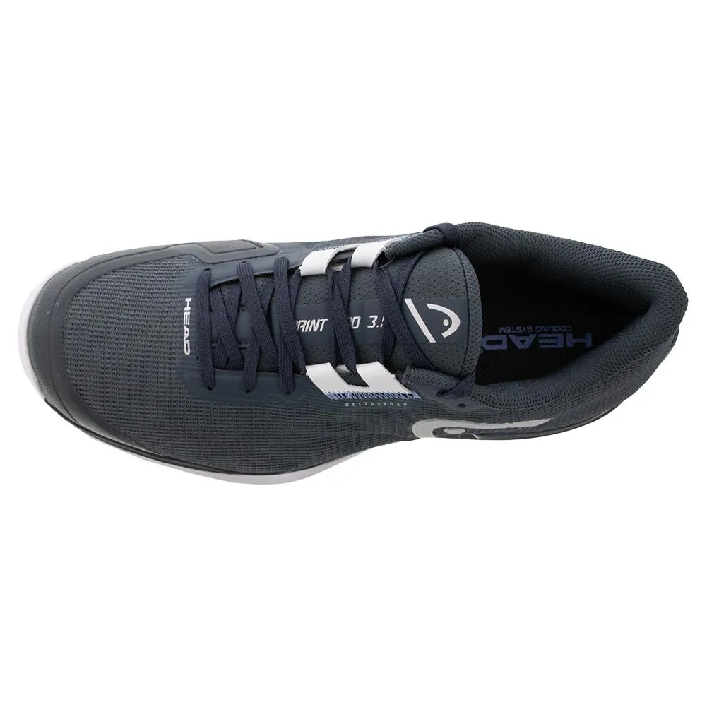 Men's Sprint Pro 3.5 Wide Tennis Shoes Dark Grey and Blue