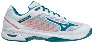 Mizuno Wave Exceed SL 2 (AC) Padel Shoes (White/Harborblue/Firecracker)