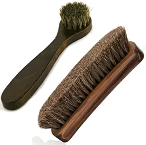 MoYag | Horsehair Shoe Brushes 6.7"