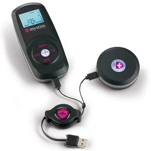 Mystim Black Estim Unit with Remote Control