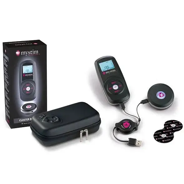 Mystim Black Estim Unit with Remote Control