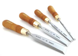 Narex 4 Piece Premium Bevel Edge Chisel Set (6, 12, 20, 26mm) 863201