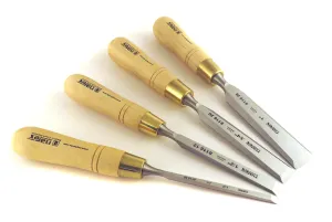 Narex 4 Piece Premium Imperial Bevel Edge Chisel Set (1/4", 1/2", 3/4", 1") 863251