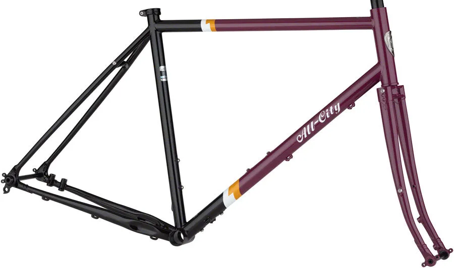 NEW All-City Gorilla Monsoon 650b Frameset, Charred Berry