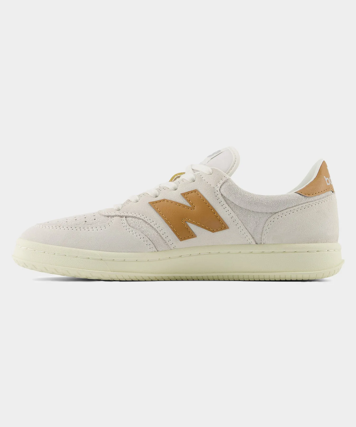 New Balance T500 Court in White   Tan