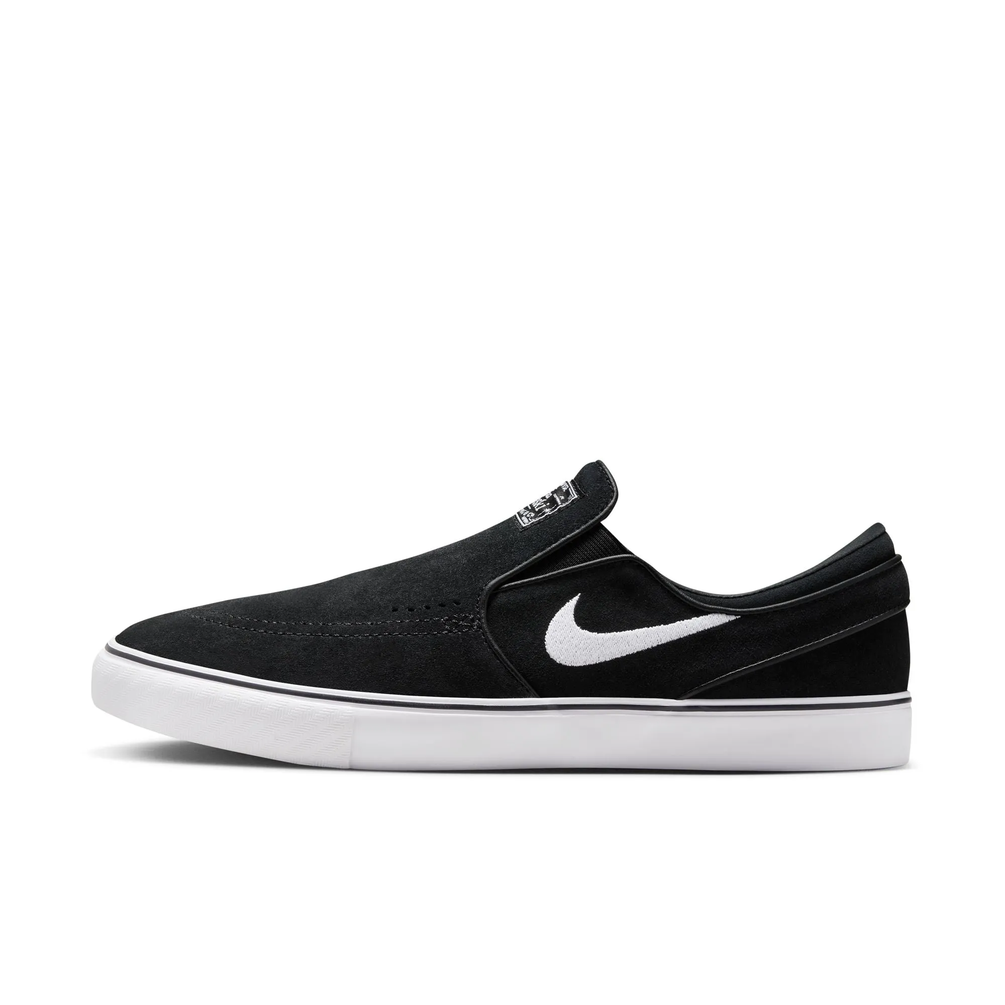 Nike SB Janoski  Slip-On Skate Shoes-Black/White