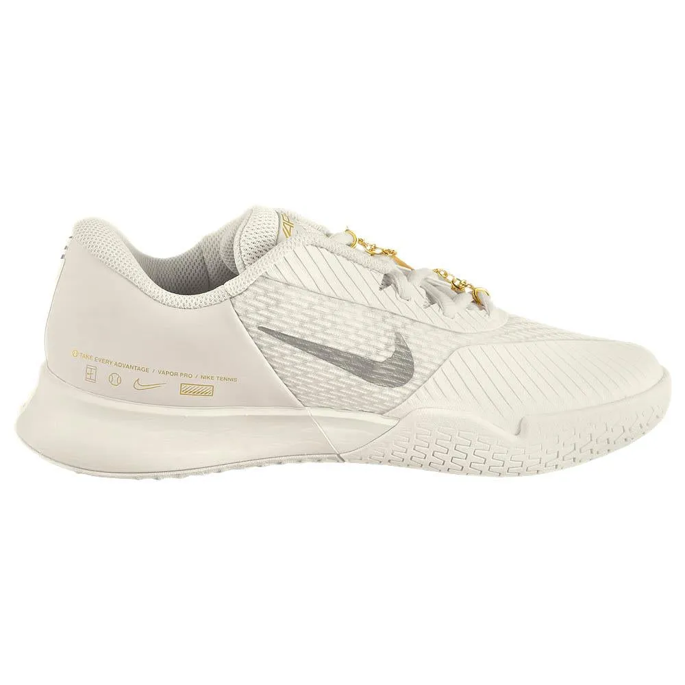 Nike Women's Air Zoom Vapor Pro 2 - Premium - Pale Ivory/Metallic Silver