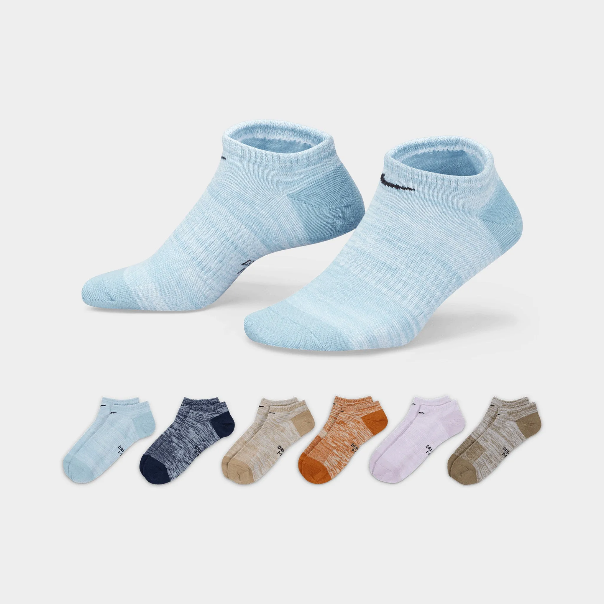 Nike Women’s Lightweight No-Show Training Socks (6 Pack) / Multi-colour