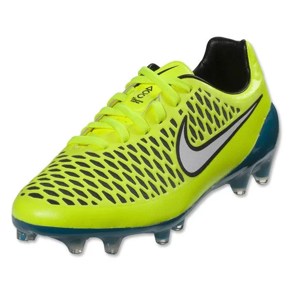 Nike Women's Magista Opus FG (Volt/White/Blue Lagoon)