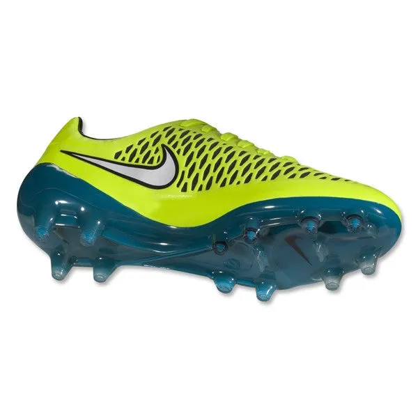 Nike Women's Magista Opus FG (Volt/White/Blue Lagoon)