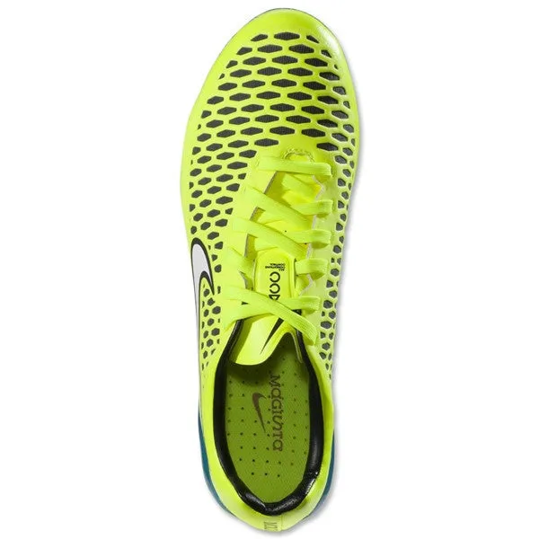 Nike Women's Magista Opus FG (Volt/White/Blue Lagoon)