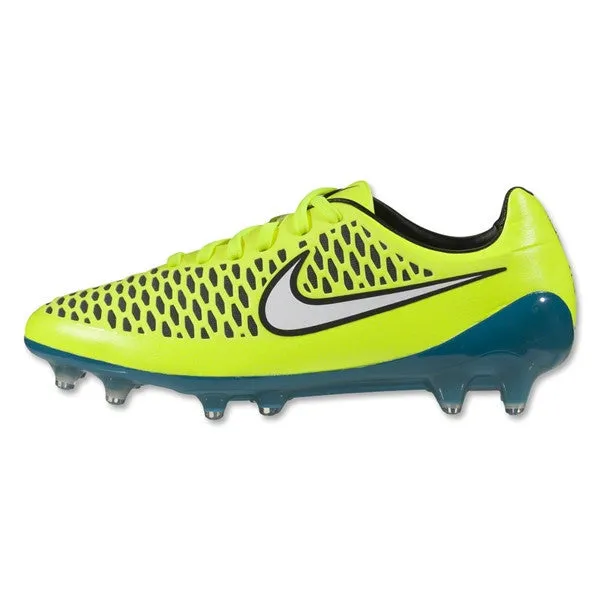 Nike Women's Magista Opus FG (Volt/White/Blue Lagoon)