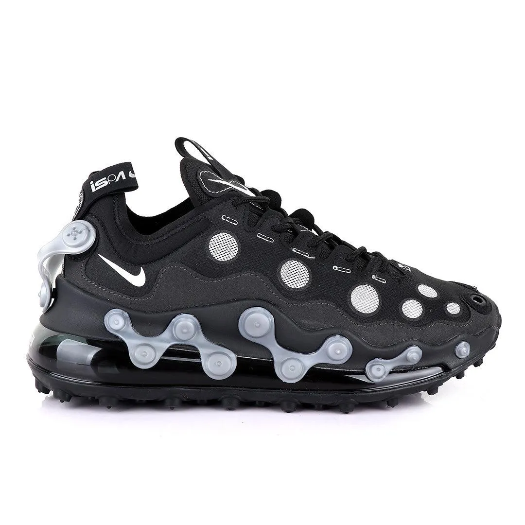 NK ISPA AIRMAX 720 ADAPT White POKA DOT Black SNEAKERS