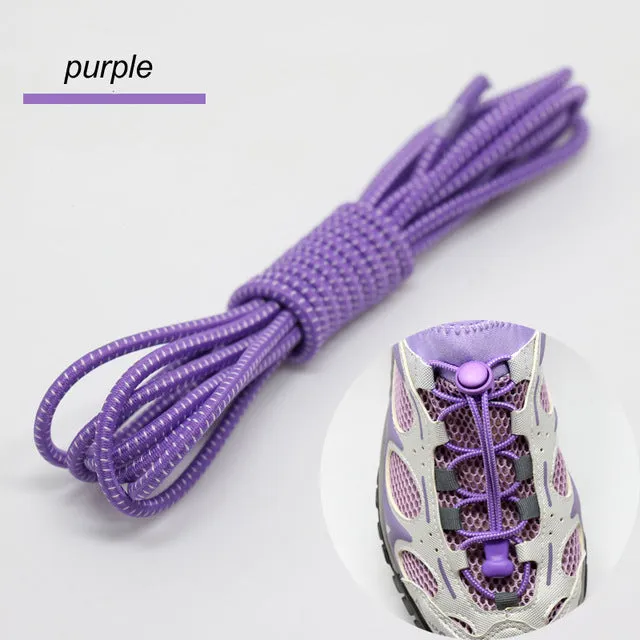 No Tie Elastic Shoelace Locking Shoe Laces Shoestrings Running Triathlon Sports Laces Hiking Shoelaces Children Elastic Shoelace