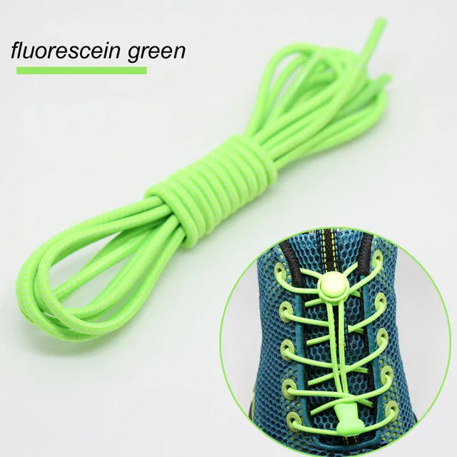 No Tie Elastic Shoelace Locking Shoe Laces Shoestrings Running Triathlon Sports Laces Hiking Shoelaces Children Elastic Shoelace