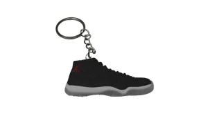 Novelty Sneaker Keyring Stocking Filler J11BW Jordan 11 Black White