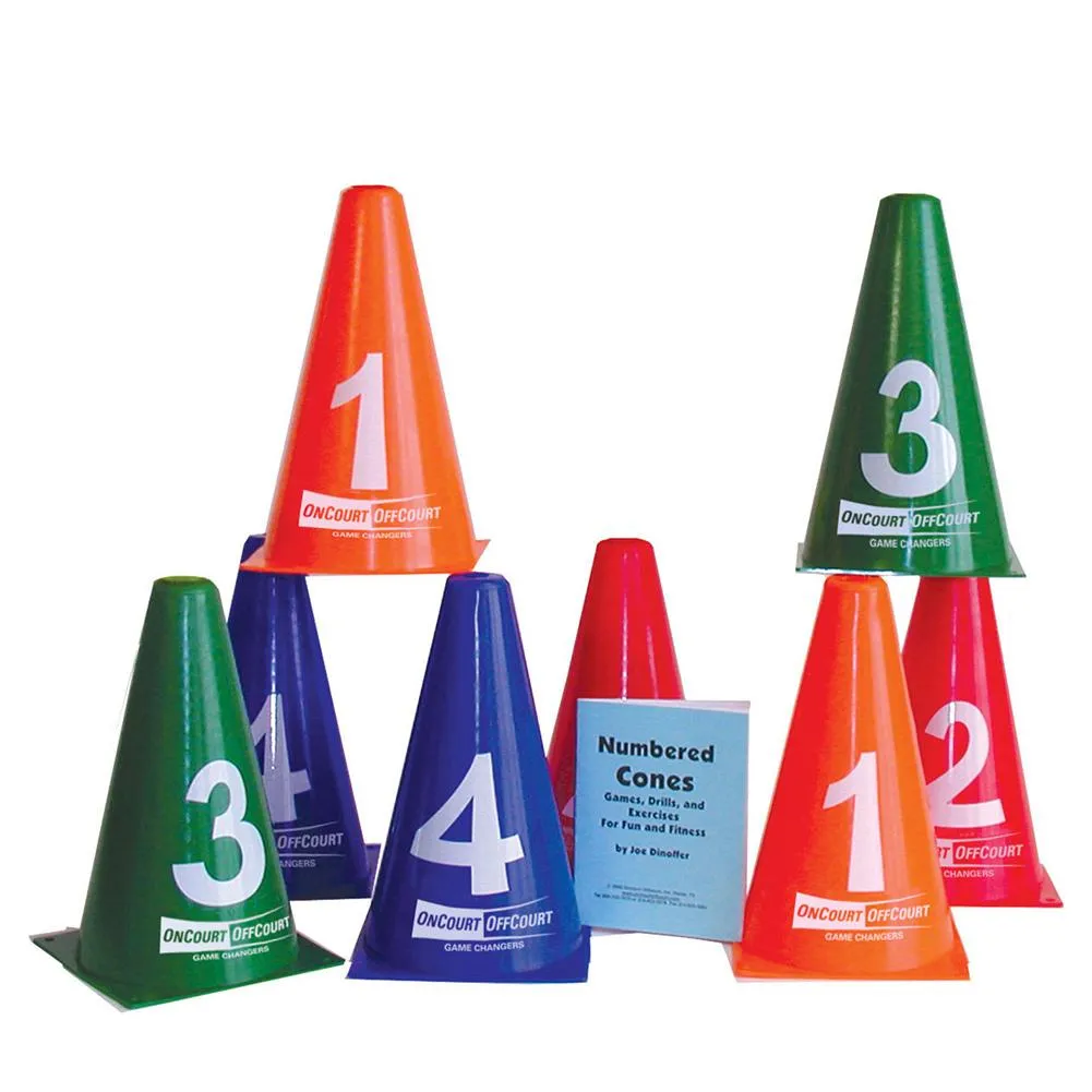 Numbered Tennis Cones 8 Pack