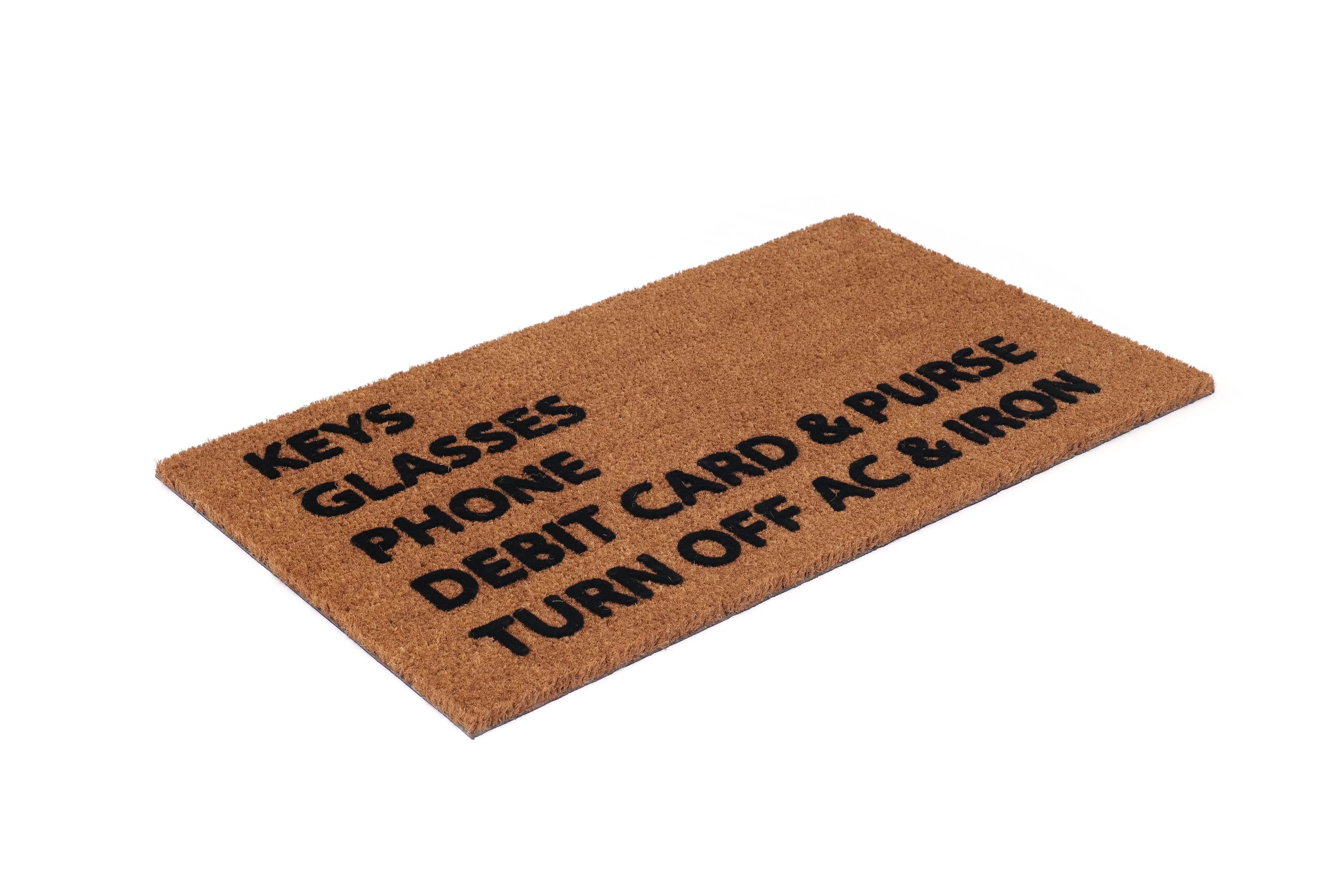 Onlymat Funny Printed Natural Coir Door mat