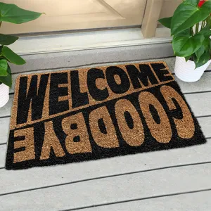 OnlyMat Welcome Goodbye Design Coir Doormat - 45cm x 75cm