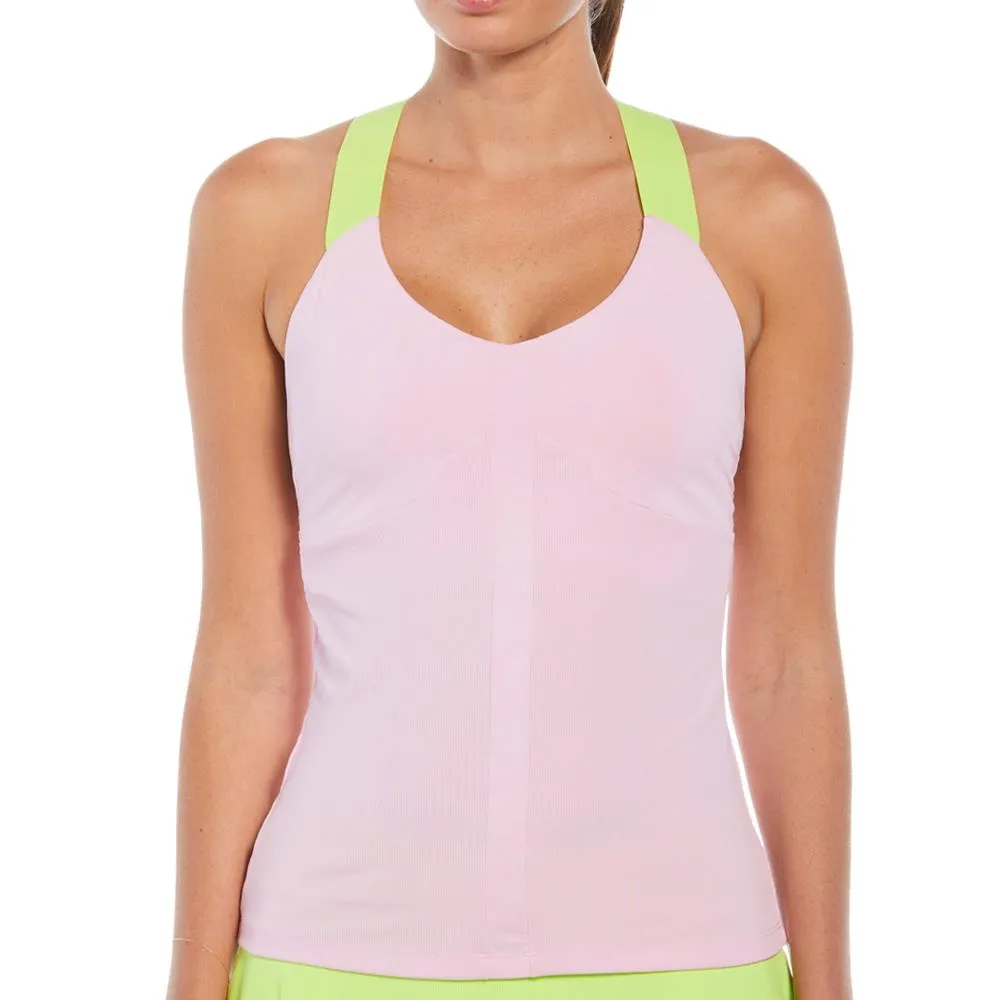 Penguin Women's Rib Criss-Cross Tank - Getalo Pink