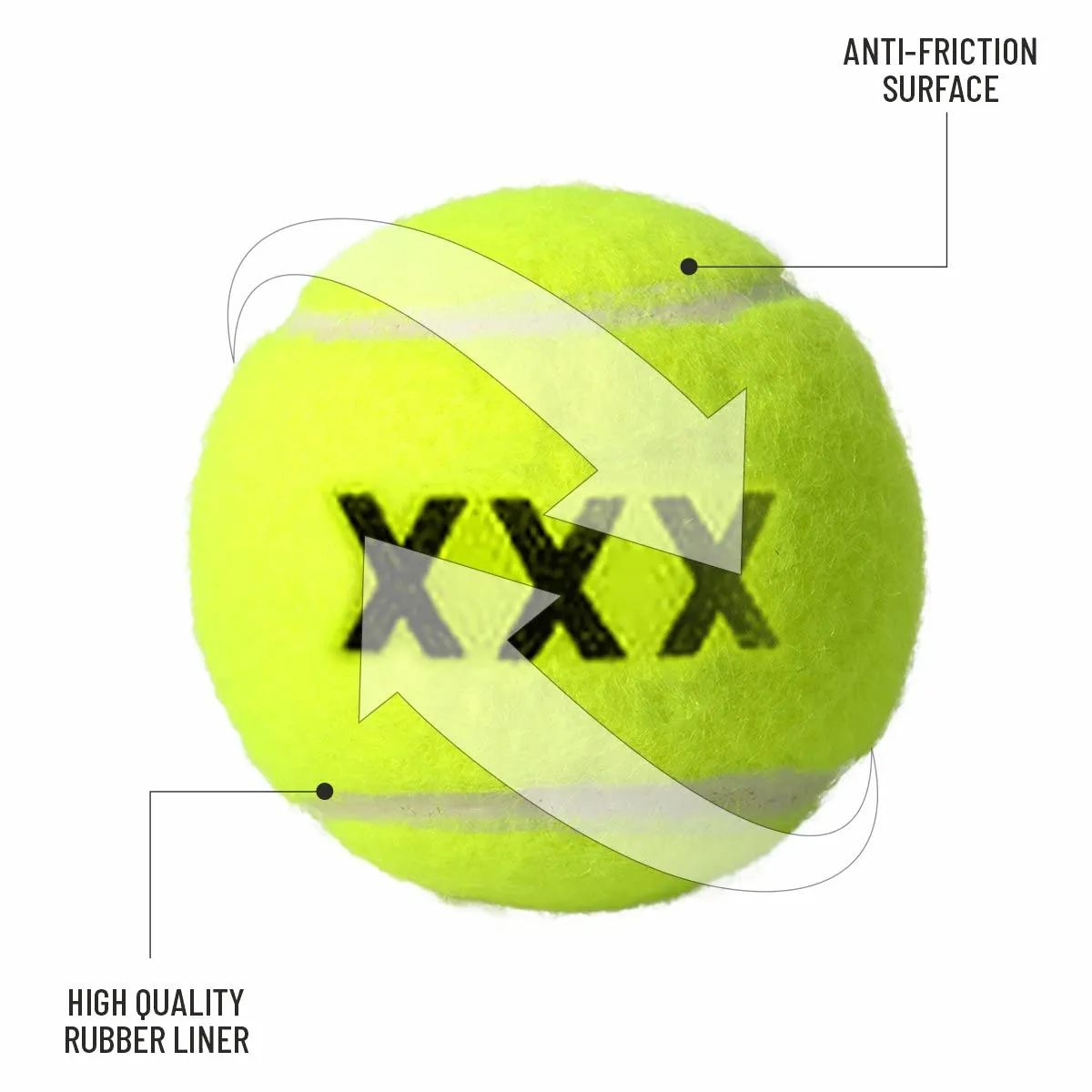 Penn X-Out Tennis Ball (529300) (Green)