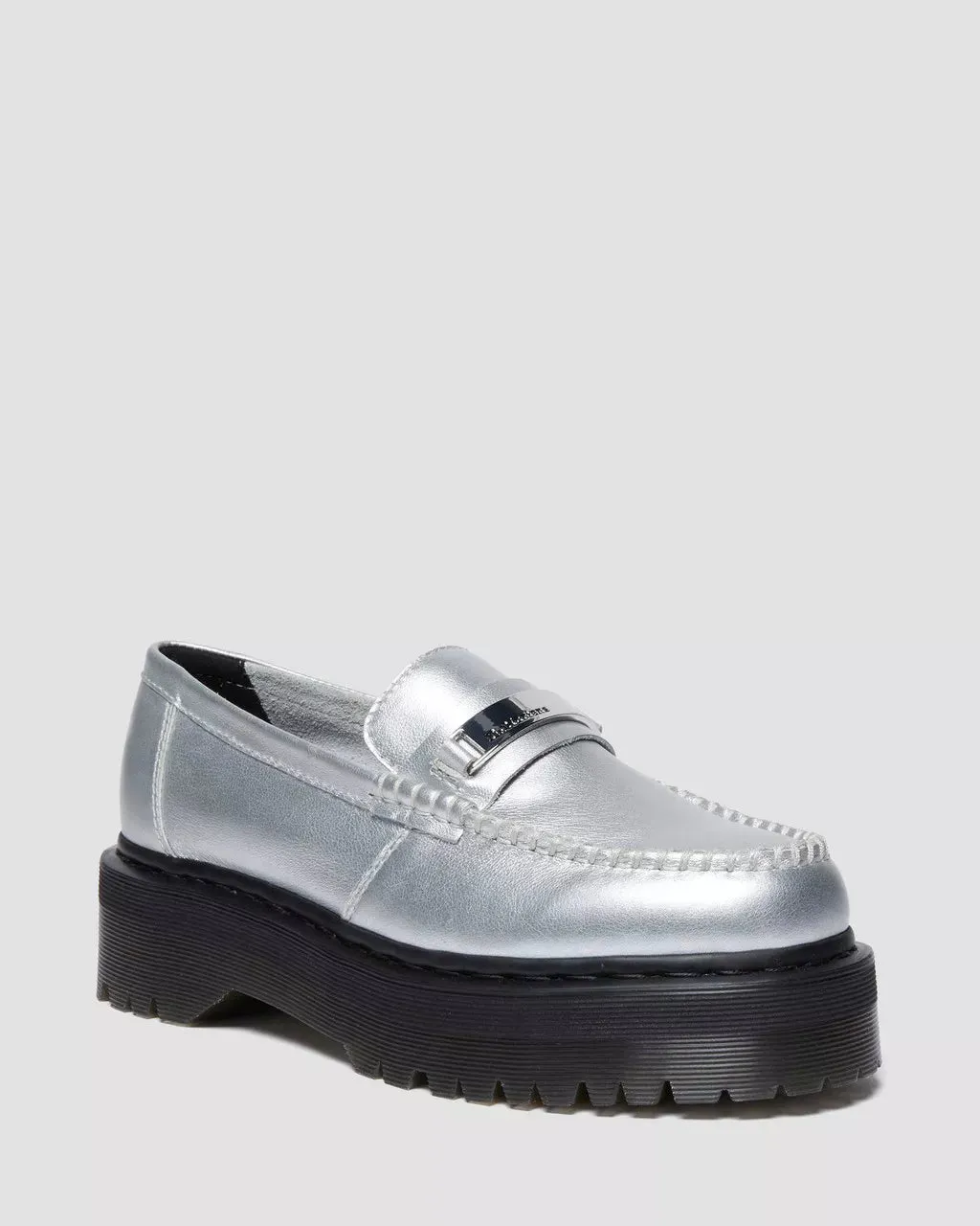 Penton II Quad Metallic Leather Loafers