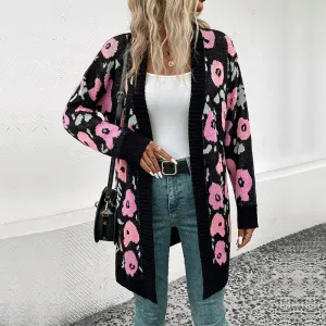 PEOPLETERRITORY New Hot Trade Wholesale New Autumn New   Casual Women's Cardigan Sweater Women