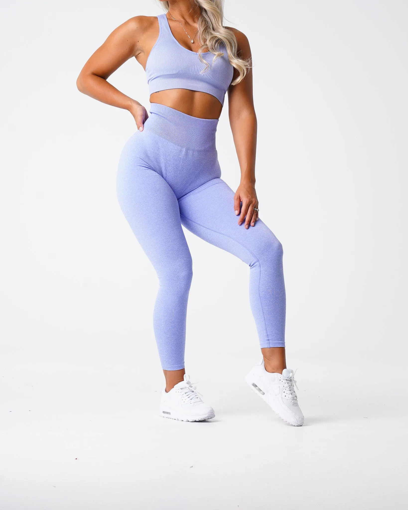 Periwinkle Scrunch Seamless Leggings