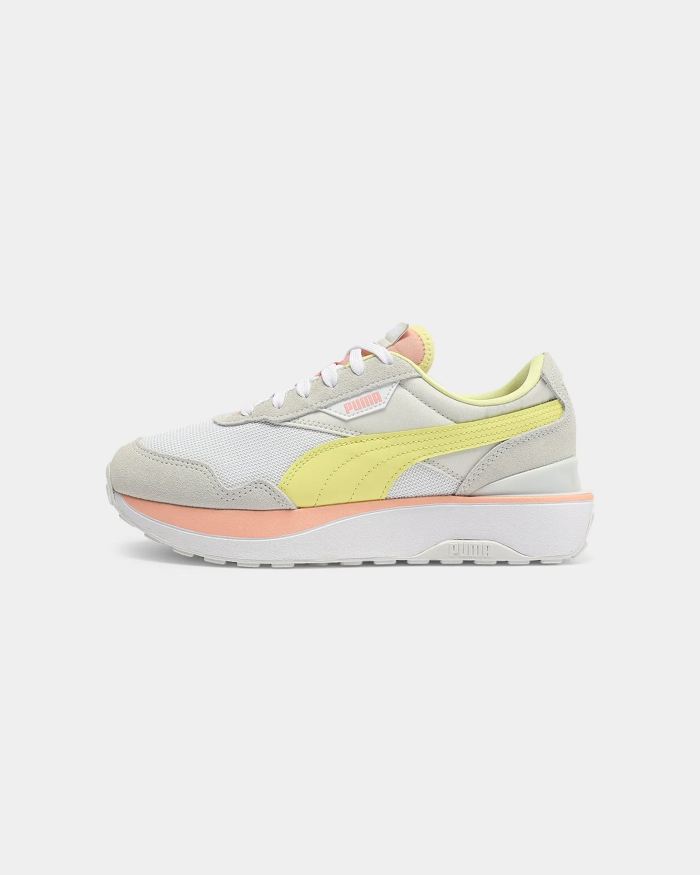 Puma Women's Cruise Rider RD White/Peach/Yellow