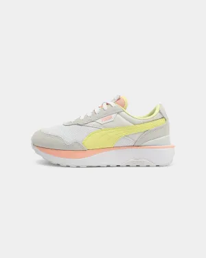 Puma Women's Cruise Rider RD White/Peach/Yellow