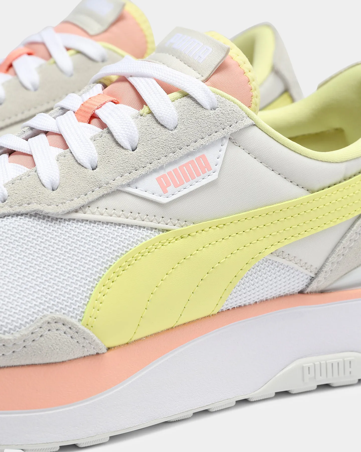 Puma Women's Cruise Rider RD White/Peach/Yellow