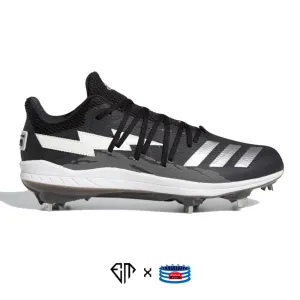 "Storm Black" Adidas Afterburner 6.0 Speed Trap Cleats