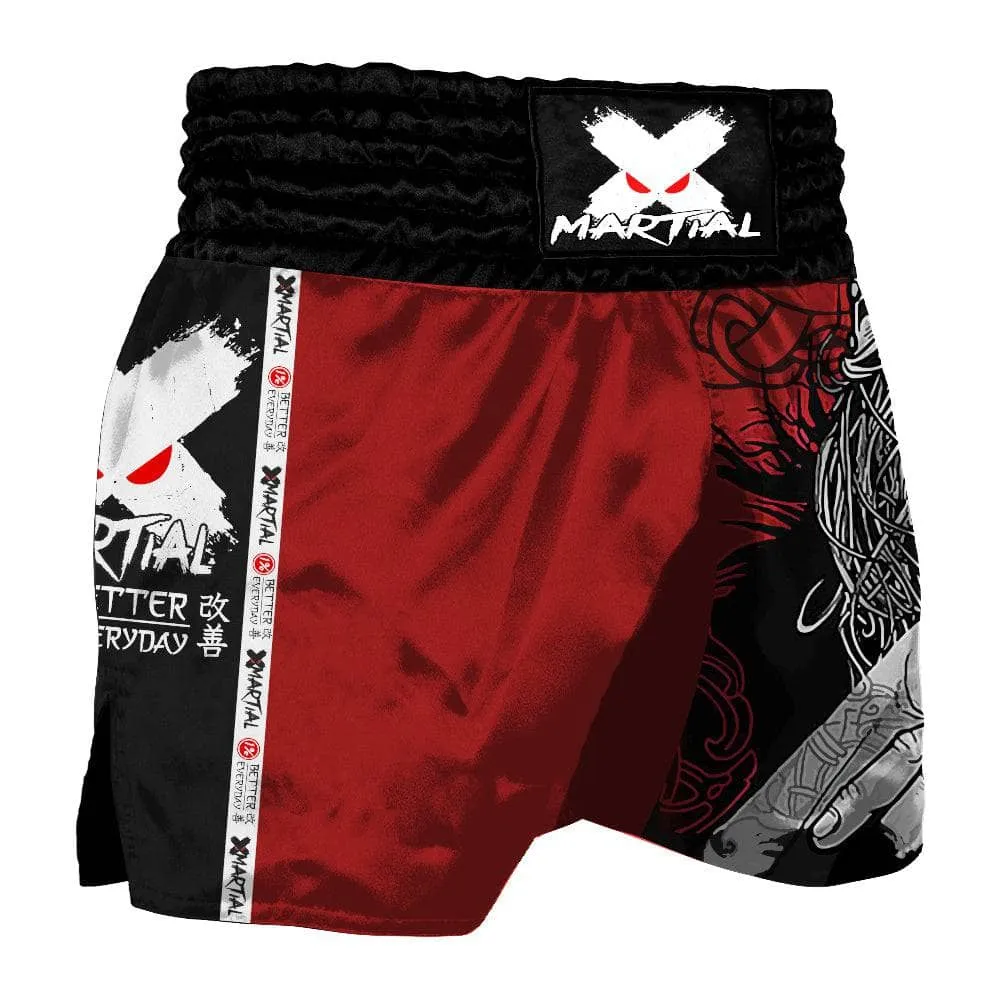 Red Viking Muay Thai Shorts