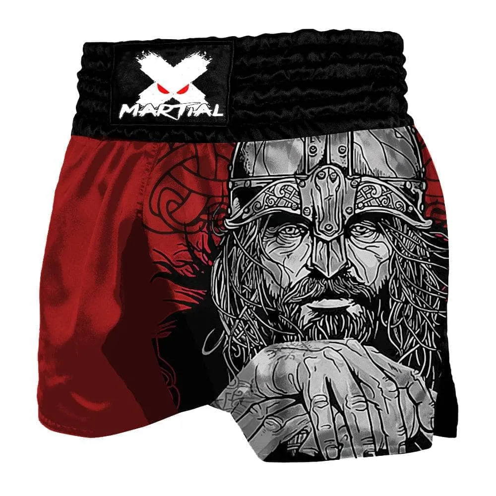 Red Viking Muay Thai Shorts