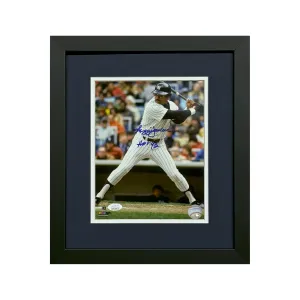 Reggie Jackson HOF 93 Signed New York Yankees Framed 8x10 Photo