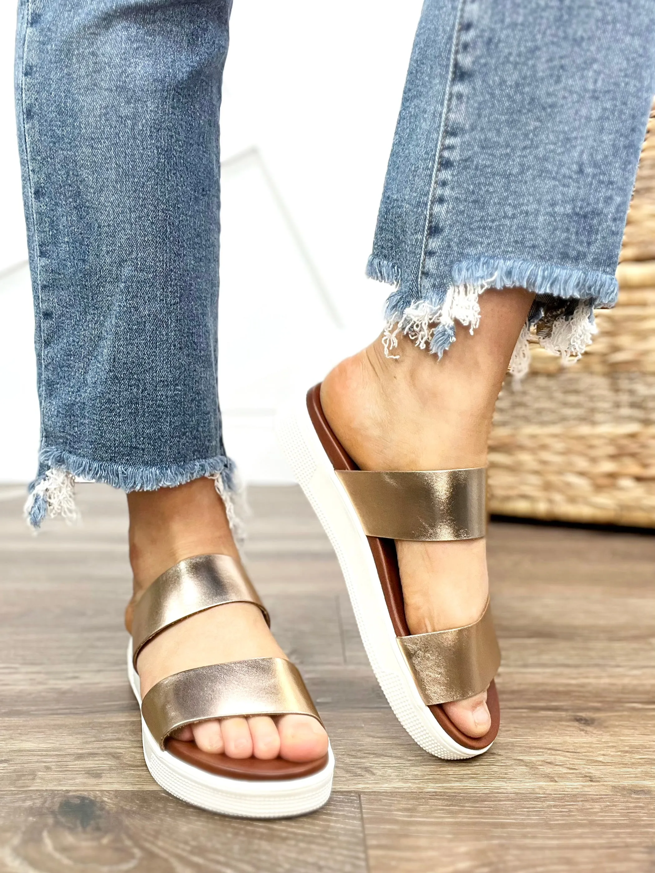 Rose Gold Saige Sandals