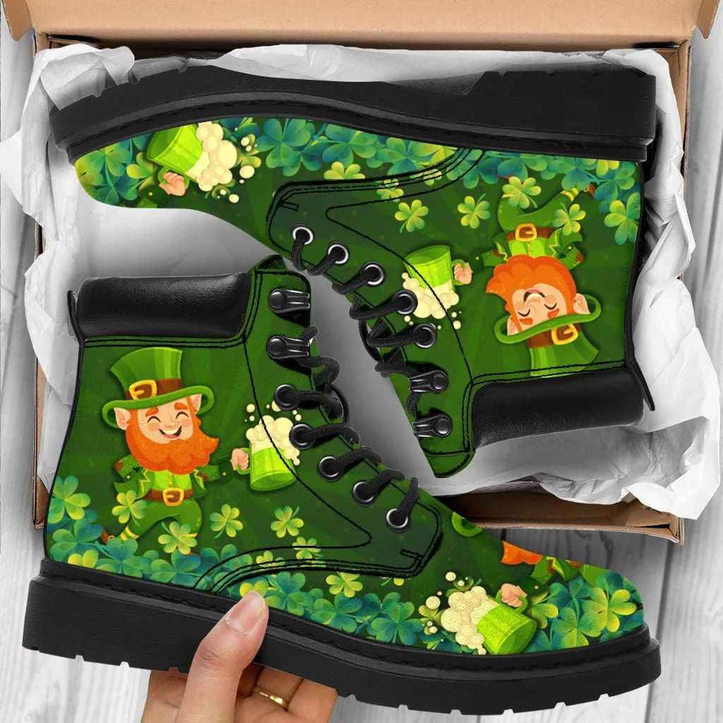 Saint Patrick's Day Leather Boots - Christian Shoes For Men And Women