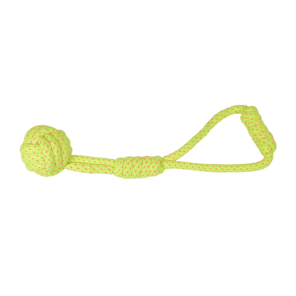 Skatrs Ball, Bone, Ring and Knotted Ball 4 in 1 Rope Tug Toy Combo for Dogs and Cats