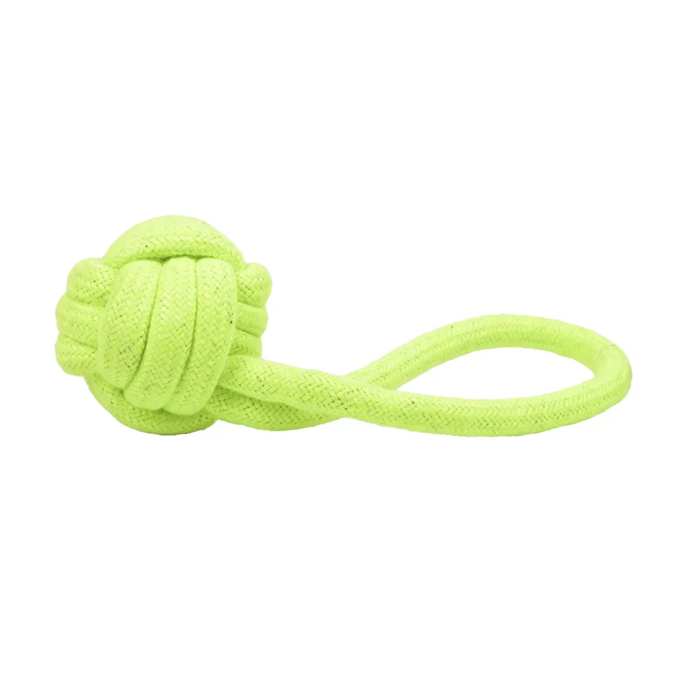 Skatrs Ball, Bone Shaped and Knotted Ball with Handel 3 in 1 Combo Rope Chew Toy for Dogs and Cats