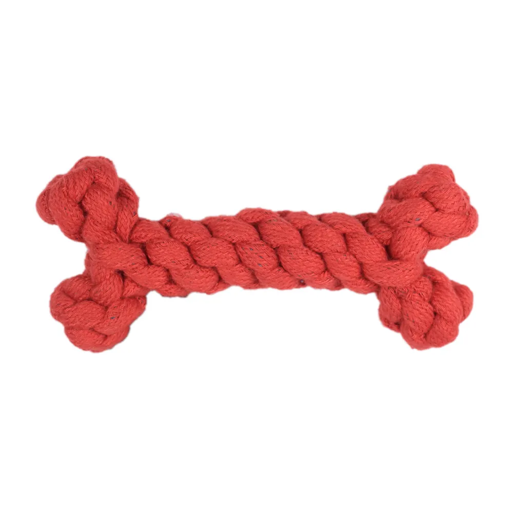 Skatrs Bone, Ball, Knotted Ball 3 in 1 Rope Chew Toy Combo for Dogs and Cats