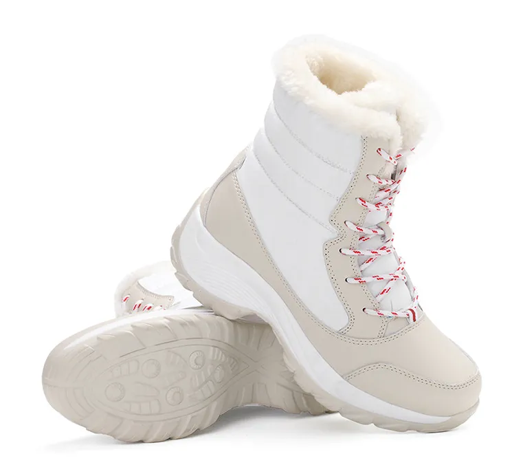 Snow Boots Female High To Help Waterproof Ladies Cotton Shoes Boots