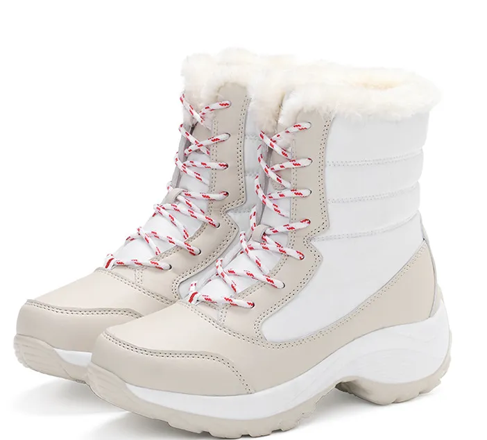 Snow Boots Female High To Help Waterproof Ladies Cotton Shoes Boots