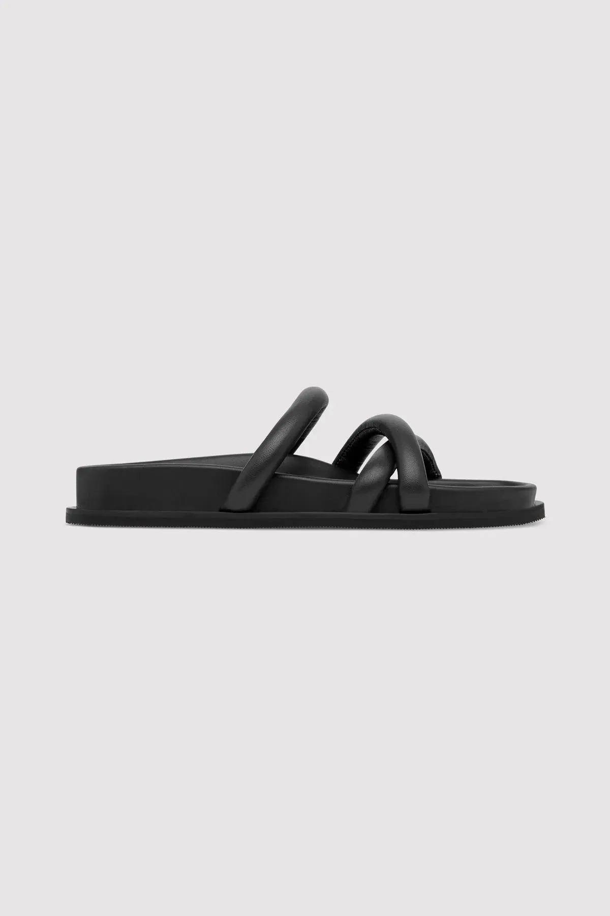 SOFT CROSS STRAP SLIDE BLACK