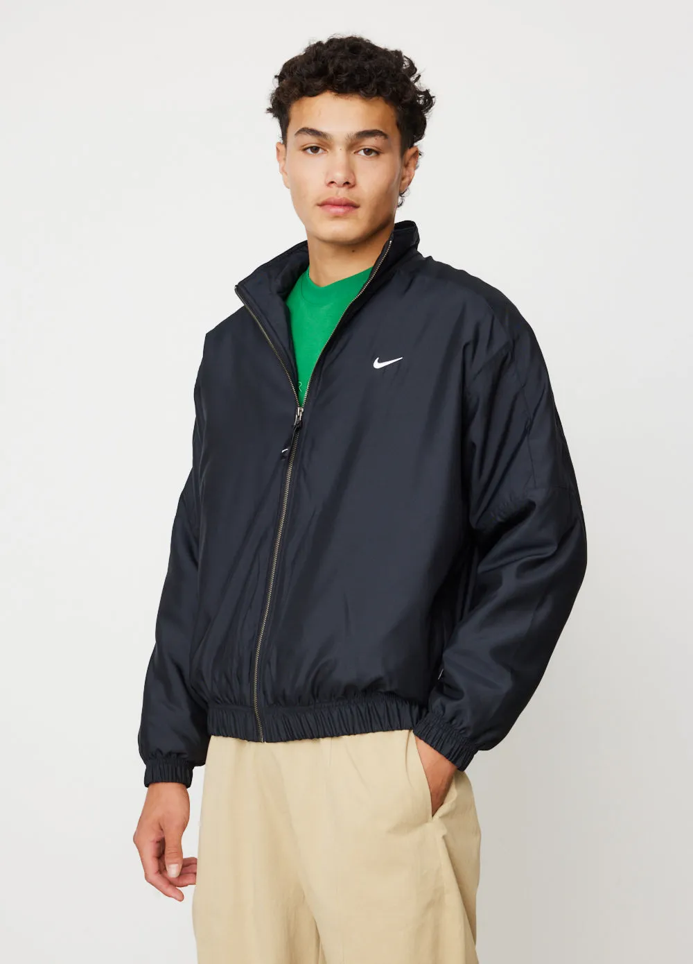 Solo Swoosh Satin Bomber Jacket