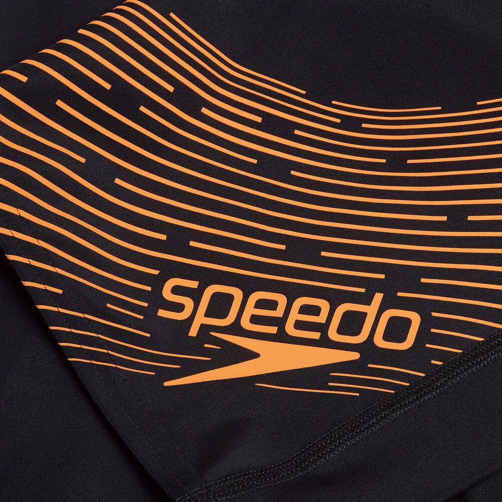 Speedo Bys Medley Logo Jammer-Black /Nectarine