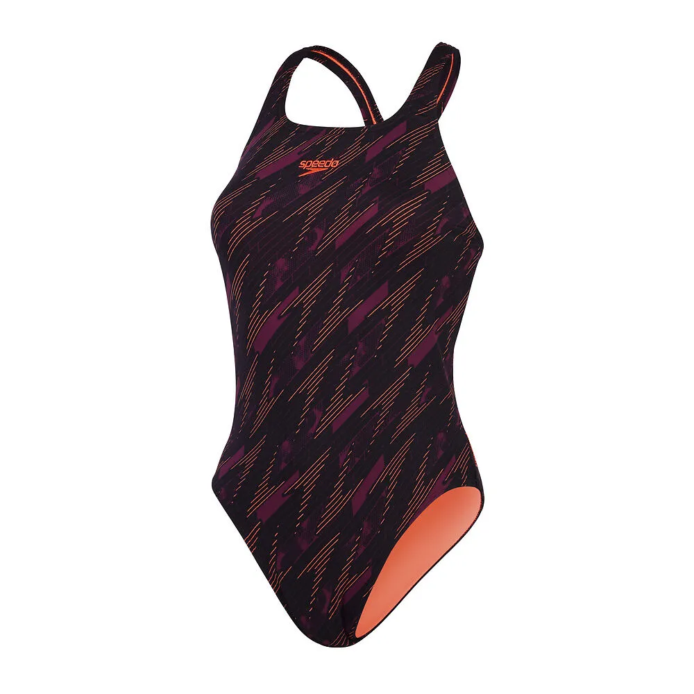 Speedo Wmns Hyperboom Allvr Mdlst-Black/Plum Dandy Siren Red